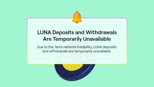 LUNA deposits and withdrawals suspended May 26, 2022, 4:00 p.m. UTC